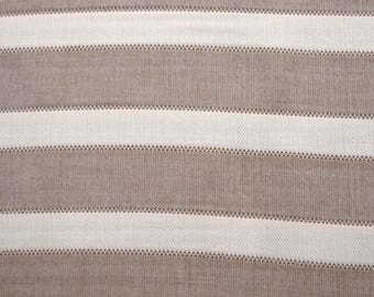 Tan White Horizontal Fabric