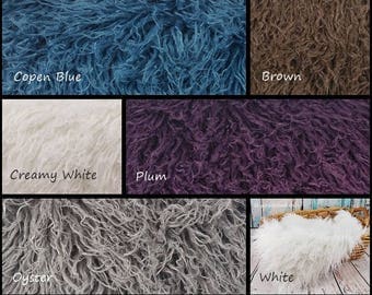 Curly Alpaca Faux Fur, Newborn Photography Prop, Faux Fur Fabric, Newborn Faux Fur, Newborn Photo Props, Newborn Backdrops, Posing Fur, RTS