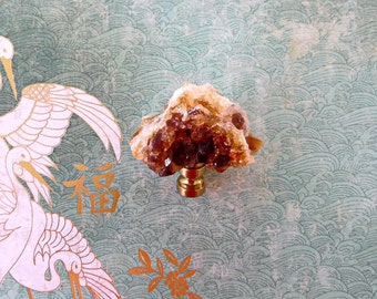 XXX Quality Natural Cirine Lamp Finial Many Crystals