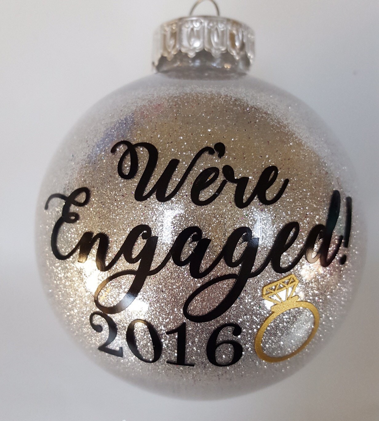 Engaged Ornament Engaged Christmas Ornament Newly Engaged