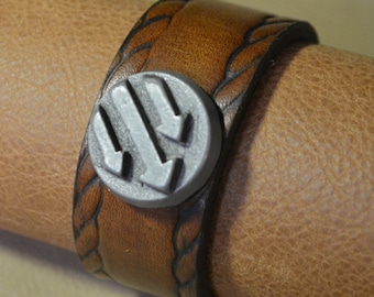 Iron Front/Antifa Arrows Bracelet with Rope Border