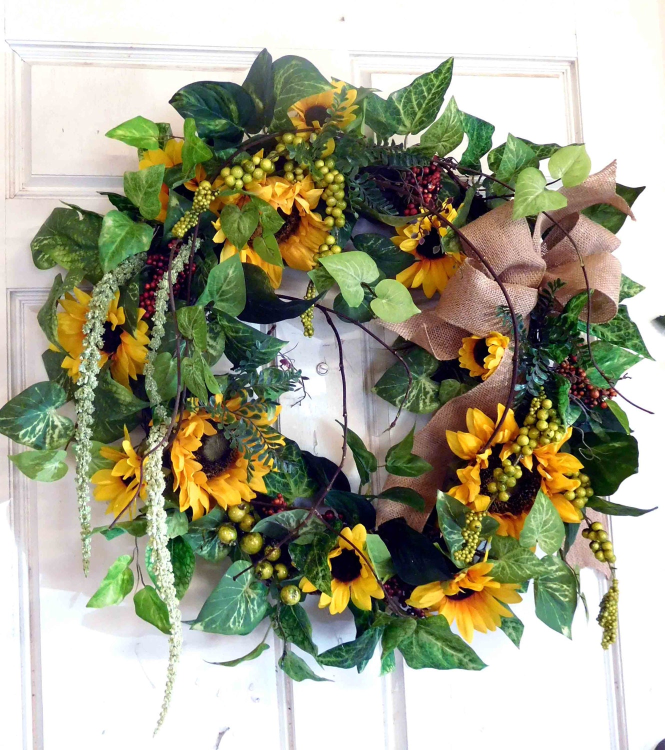 Summer Wreath Outdoor Wreath Wreath Summer Door by forevermore1