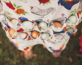 The Half Body Egg Collecting Apron® , The Egg Gathering Apron® ( half body) Holds 10 eggs