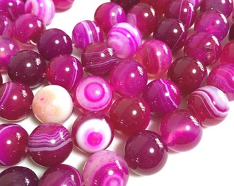 48 AGATE Gemstone Beads 8mm - COD2061