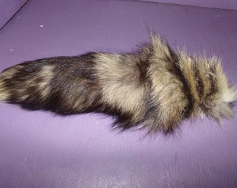 Real animal skin fur parts hide Huge Fox Tail tanned fly fishing