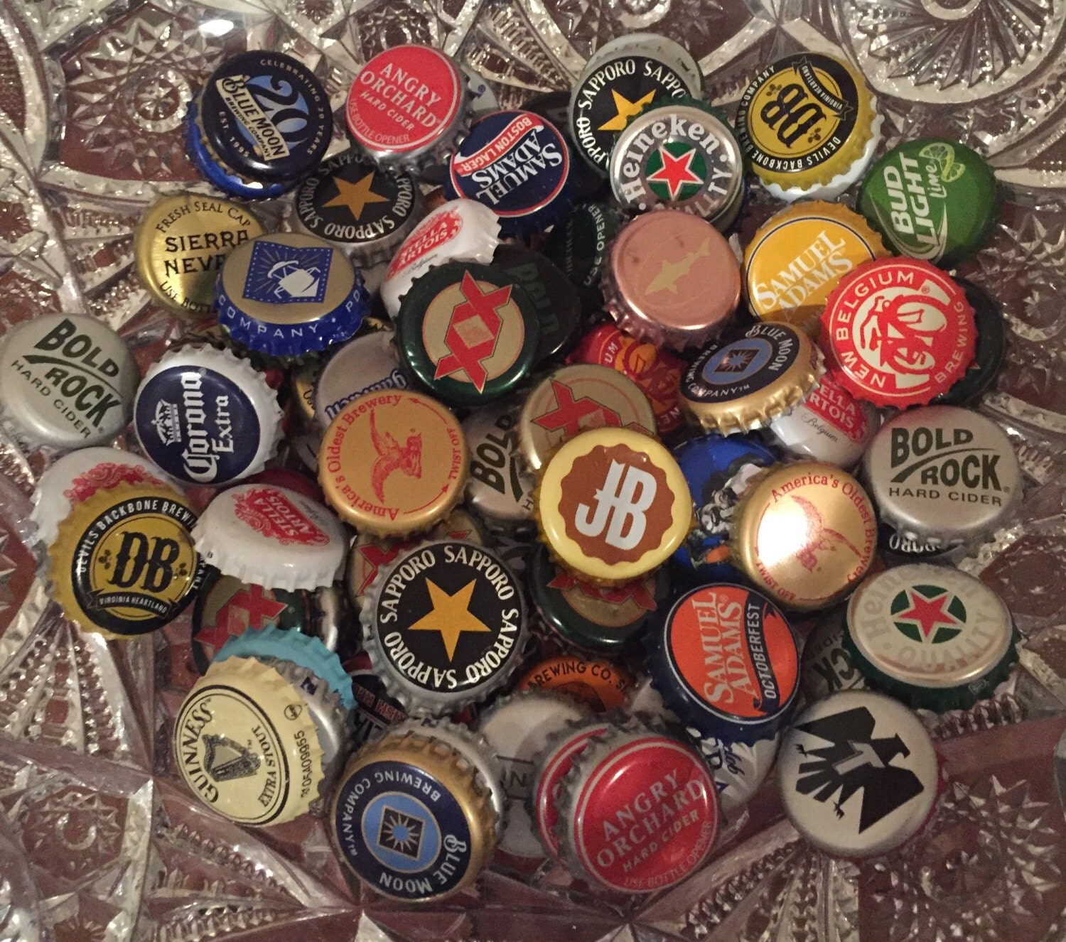 100 Mixed Beer & Cider Bottle Caps Bulk Bottle Caps for