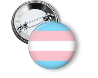 Transgender Flag Button Trans Flag Button B04