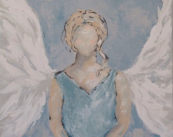 Angel art print | Etsy