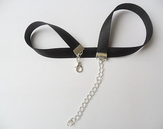SALE item Black satin choker necklaces bulk discounted Lot of 10, SALE price.