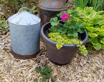 Vintage galvanized metal Chicken Water Feeder TOP ONLY