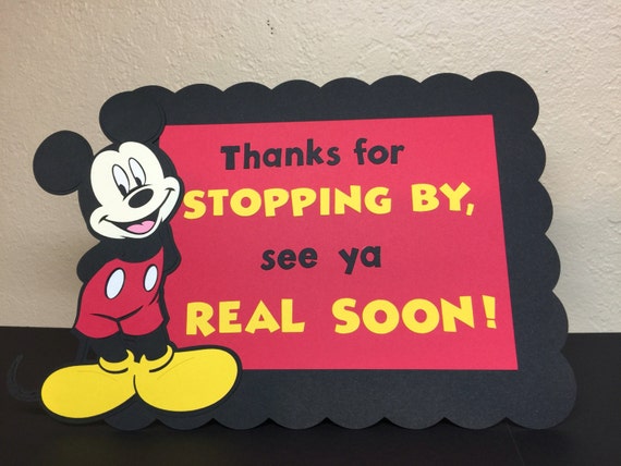 See ya real soon Party table sign