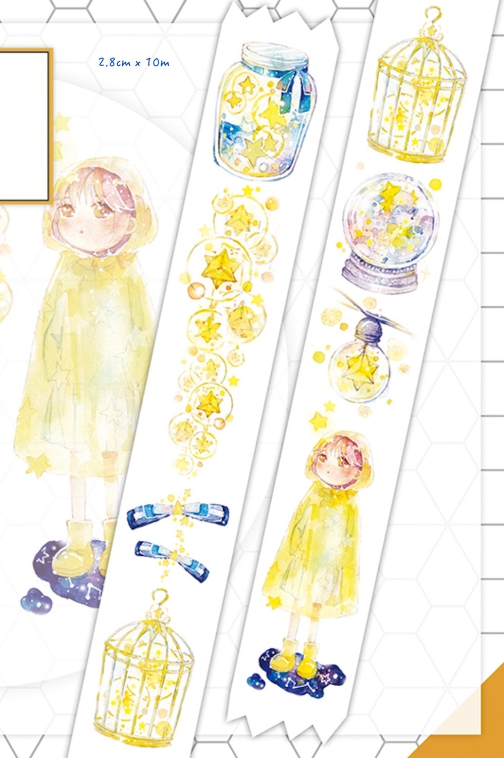 1 Roll of Limited Edition Washi Tape: Wish upon the Stars ...