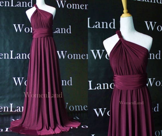 reddish purple dress