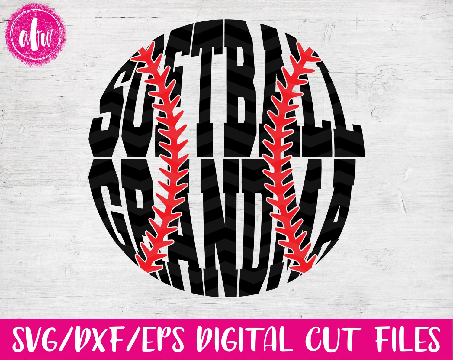 Download Softball Grandma SVG DXF EPS Sports Mom No Layer Design