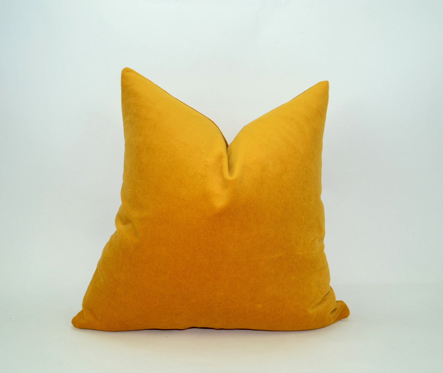 ochre velvet pillow case // ochre cushion // ochre pillow