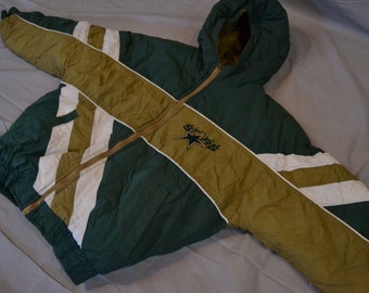 Way Cool Vintage 90's Dallas Stars Hockey Bubble Jacket / Starter Style