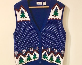 Vintage Ugly Christmas Vests, Unisex, Christmas Men's, Christmas Woman's,