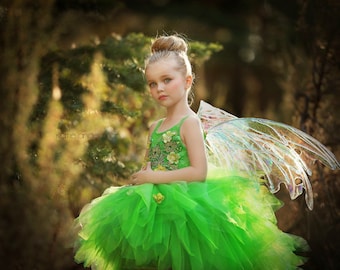 Couture Emerald Fairy Gown - Tinkerbell