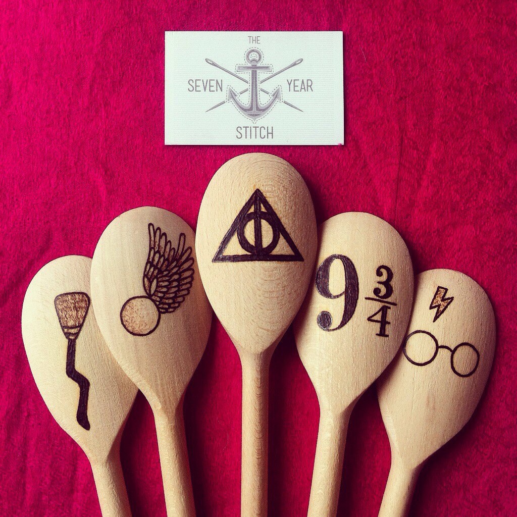 Harry Potter 5 Piece Wooden Utensil Set