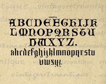 Mittelalterliche alphabet | Etsy