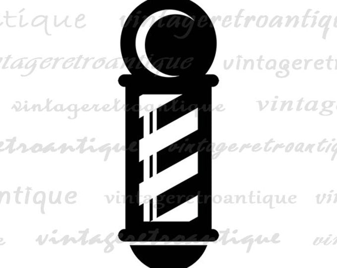 Barber Pole Graphic Image Printable Salon Hairdresser Download Digital Antique Clip Art Jpg Png Eps HQ 300dpi No.4389