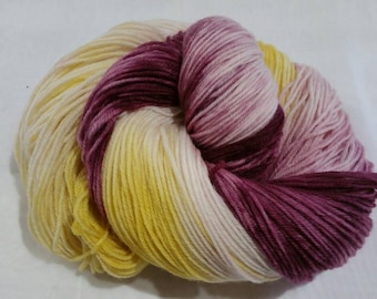 Sunflower Cabernet Hand Dyed Merino Cashmere Nylon Sock Yarn