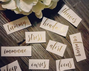 Essential Oil Labels... Bottle Labels...Aromatherapy Labels...Roller Labels...5mL