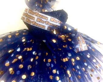 Mountaineer Tutu Ready2Ship Perfect 4: pageant wear, ooc, birthday tutu, photo shoot, West Virginia tutu, dress up play!