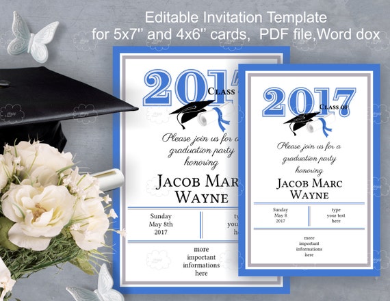 Graduation Invitations 2017 Templates 1