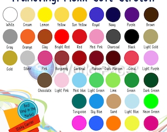 12" x 15" T-Shirt Iron-on Soft Stretch Heat Transfer Vinyl Sheet - You pick your color.