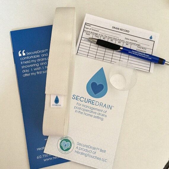 Breast Cancer Mastectomy JP Drain Care SecureDrain Belt