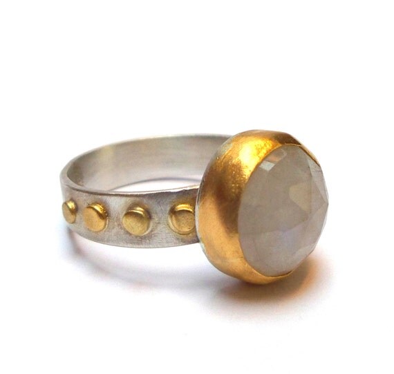 Moonstone ring Gold Ring Silver Ring Gemstone ring