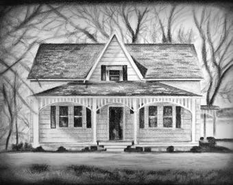 Architecture Drawing Pencil architecture drawing | etsy Architecture Drawing Pencil architecture drawing | etsy