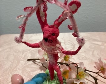 Darling Vintage Style,Spun Cotton Easter Bunny