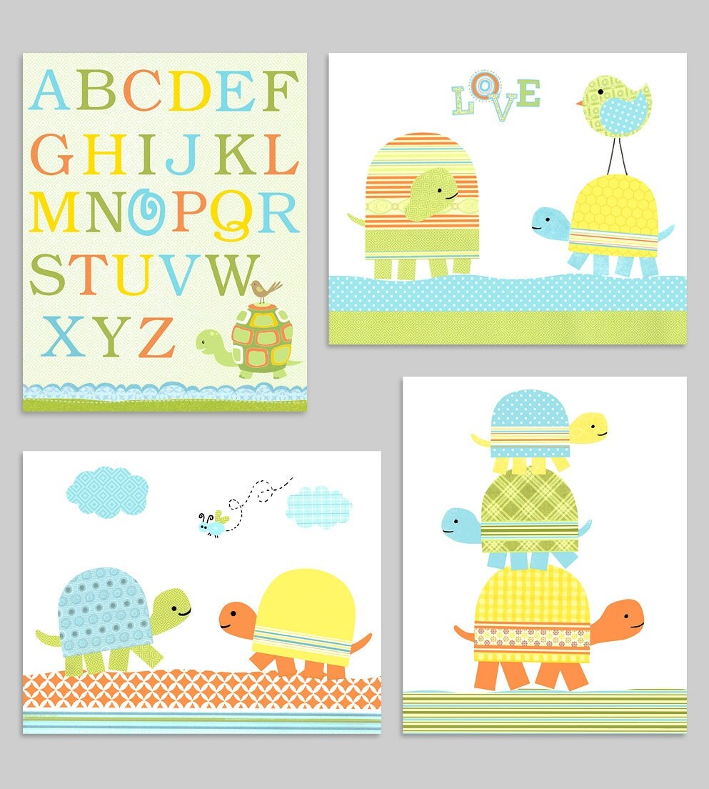 Turtle Nursery Baby Boy Nursery Wall Art Turtle Nursery