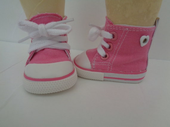Bubble Gum Pink Canvas sneakers Tennis SHOES for 18 Bubble Gum Pink Canvas sneakers Tennis SHOES for 18