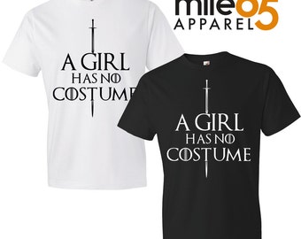 A girl has no costume - in Black or White