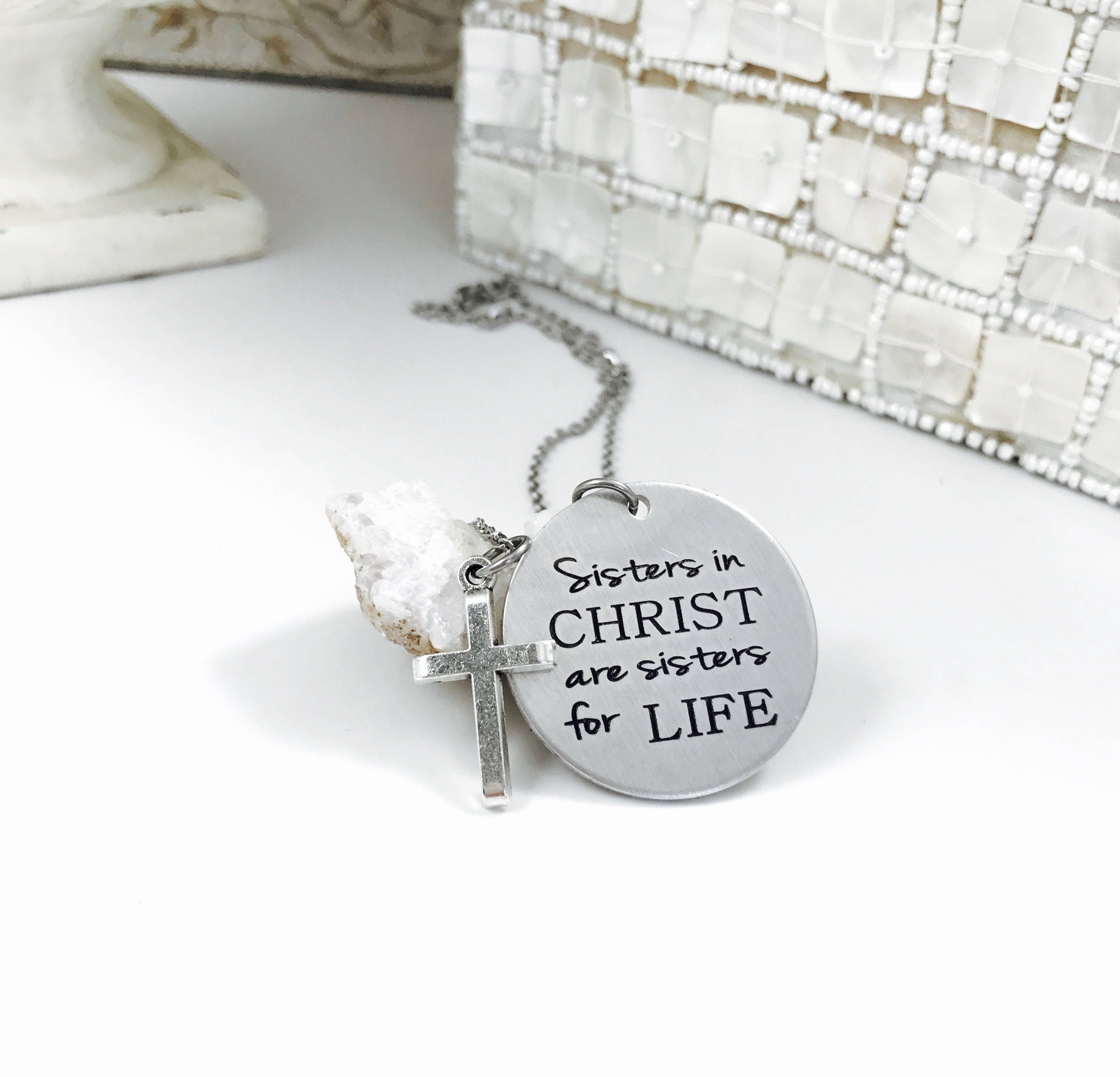 Sisters in Christ Necklace Christian Jewelry