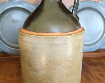 Vintage 1 Gallon Moonshine Whiskey Stoneware Jug
