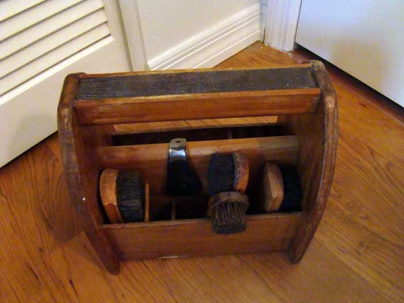 shoe shine kit box