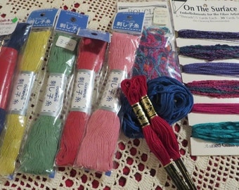 Fiber Art Supplies Embroidery Thread by OLYMPUS DMC Boucle and The Pop Knot // Craft Supplies // Embroidery Crewel Cross Stitch Supplies