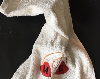 Embroidered Bathroom Guest Hand Towels