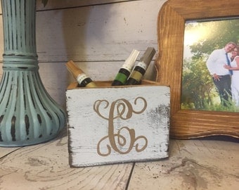 Wedding Guestbook Pen Holder, Pen Holder, Rustic Wedding, Wooden Pen Holder, Wedding Pen Holder,