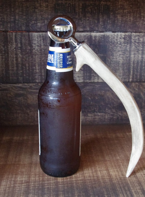 Beer Bottle Opener Groomsmen Gifts Antler Beer by DJwoodcrafts