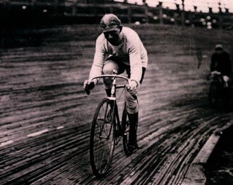 Bicycle Race, Vintage REPRO Greeting Card NCC109666