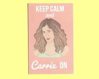 Sex and the City Carrie Bradshaw Greeting Card (SATC Card, Greeting Card, Pop Culture Card, Carrie Bradshaw Card)