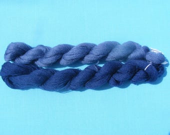 Appleton Crewel Wool Yarn - Shades of Blue -180 yard each(2 hanks)