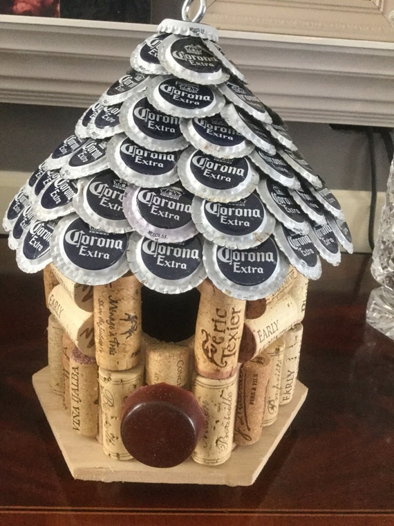 Corona Cap &amp; Wine Cork Birdhouse