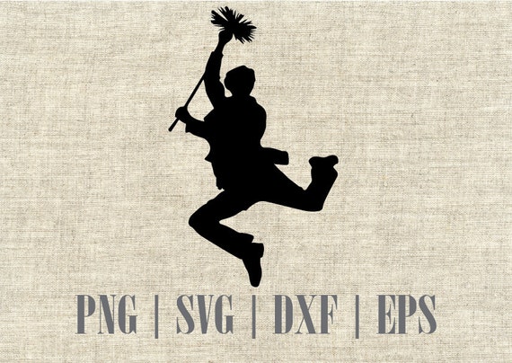 Download Bert Mary Poppins Silhouette SVG Cutting File Printable