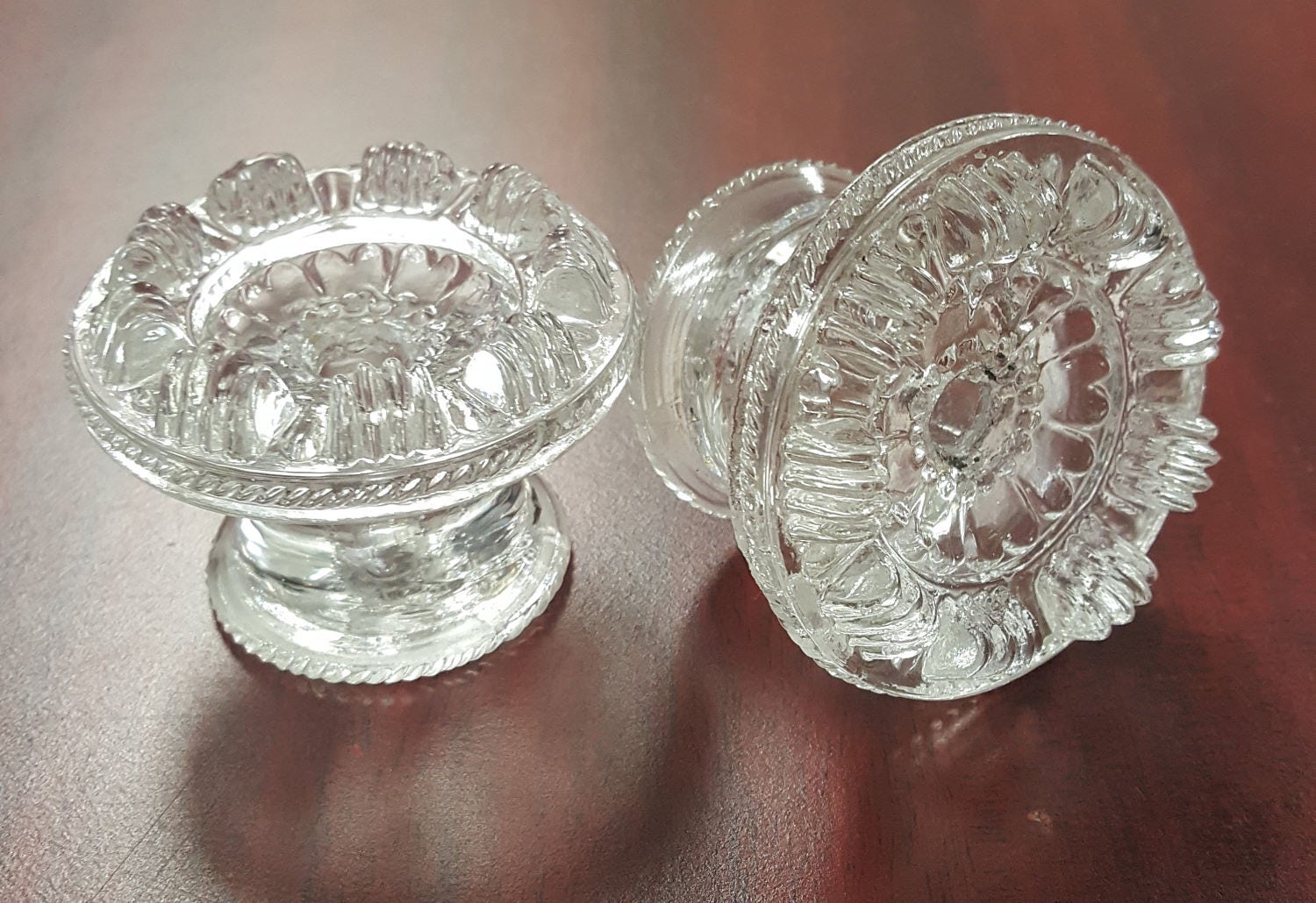 Antique Sandwich Glass Furniture Knobs or Pulls 531346 from